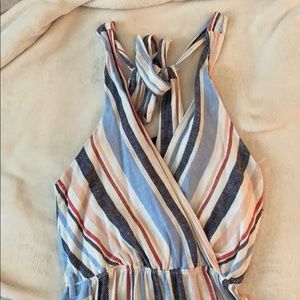 Brand new never worn striped jumpsuit